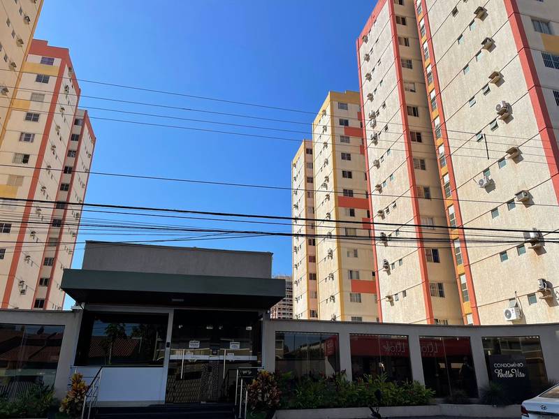 ALUGO APARTAMENTO DE 3 QUARTOS C/ 1 SU�TE E �GUA INCLUSA - COND. BELLA VITA - JD. ANA L�CIA